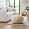 download (3) Modern Cream White Moroccan Leather Pouf