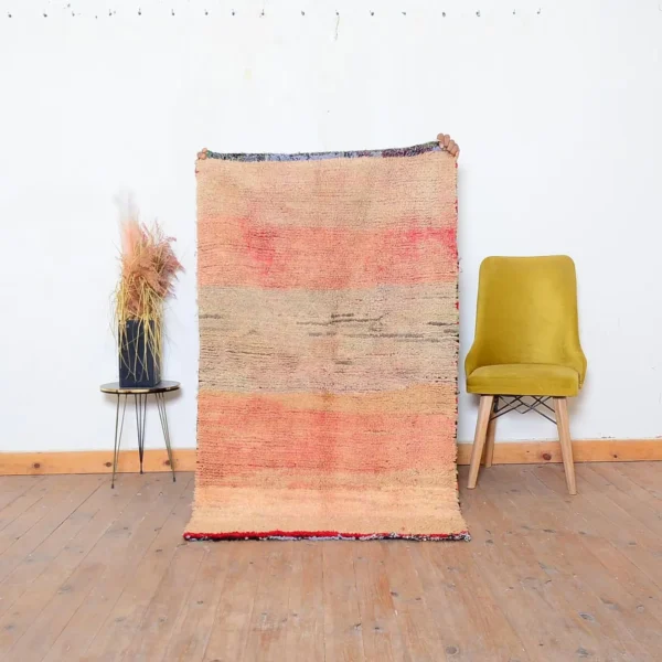 Vintage Boujad Moroccan Rug – Handmade Wool Area Carpet
