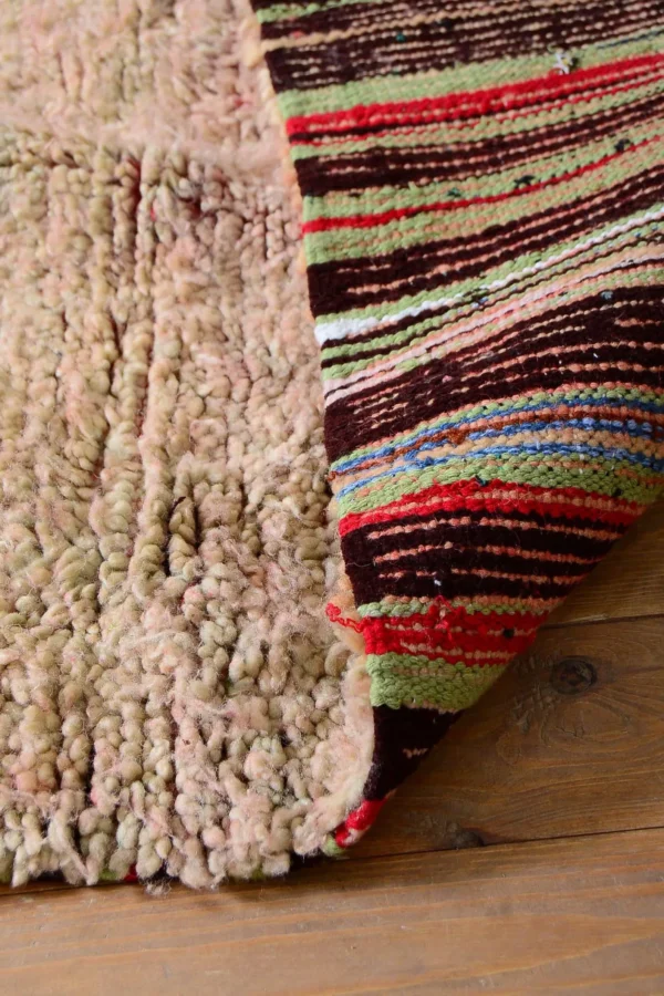 Vintage Boujad Moroccan Rug – Handmade Wool Area Carpet