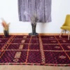 Vintage Boujad Moroccan Rug – Large Wool Berber Carpet (13.4 x 6.8 FT)